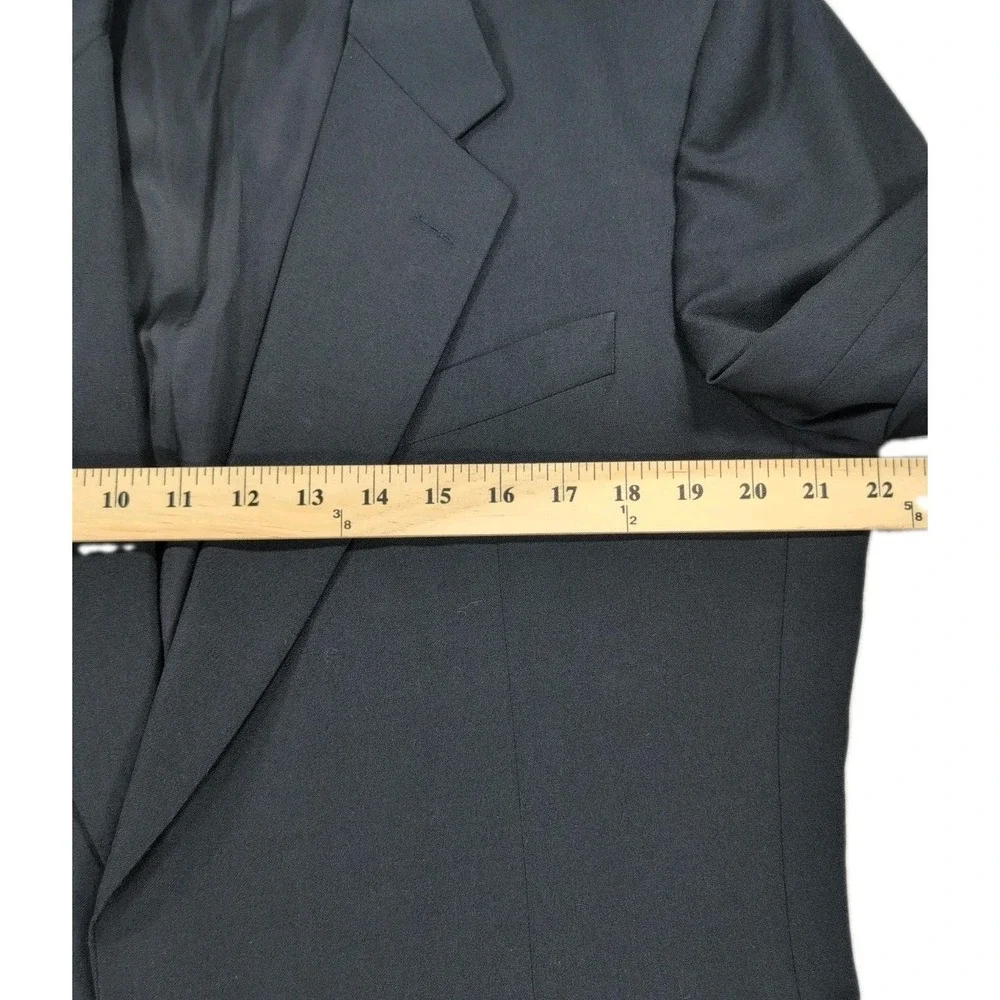 Canali Milano Blazer Mens 40R Charcoal Black Wool Sport Coat Italy Bloomingdales
